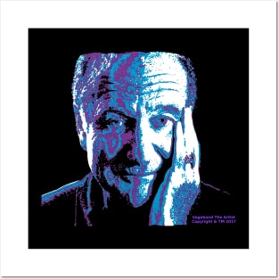 Black Tee - Robin Williams Portrait Posters and Art